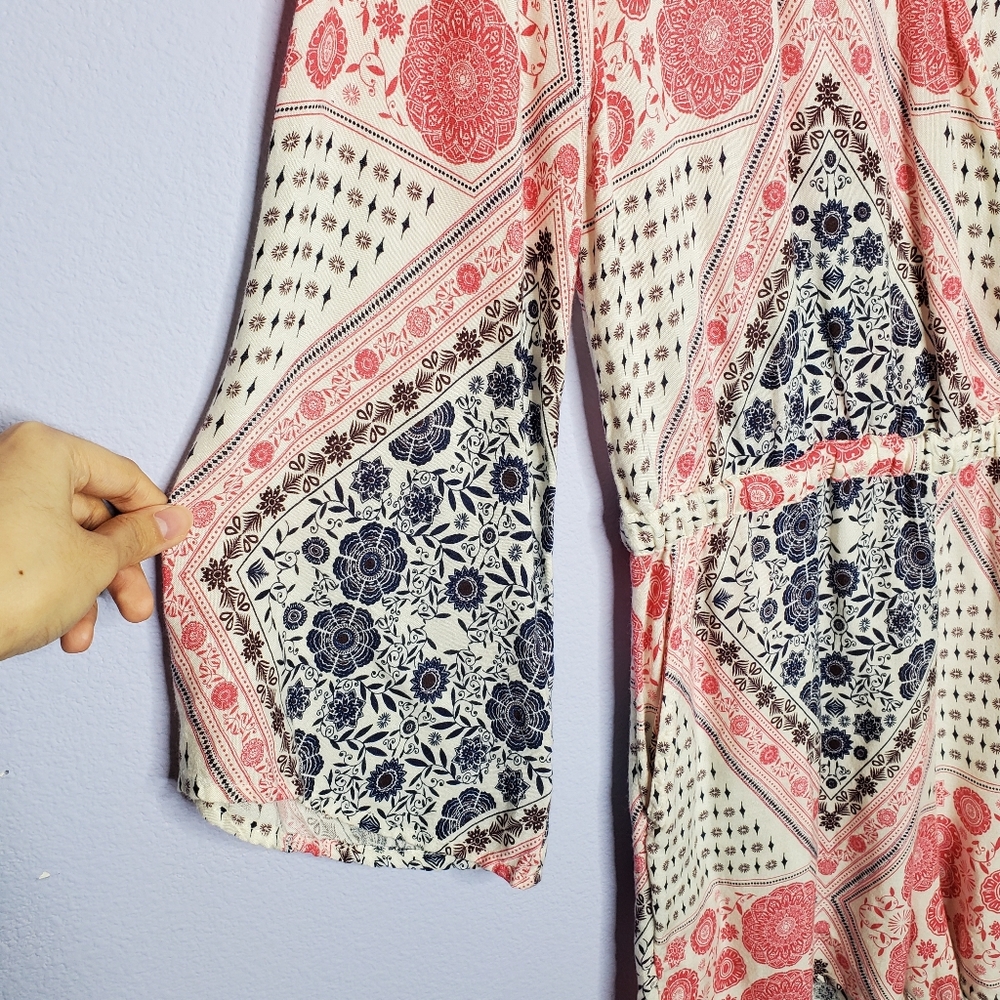 Roxy Paisley Printed Midnight Clear Boho Romper - Picture 8 of 11